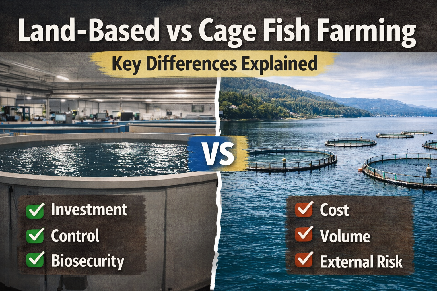 Land-Based vs. Cage Fish Farming: A Practical Guide to Choosing the Right Aquaculture System