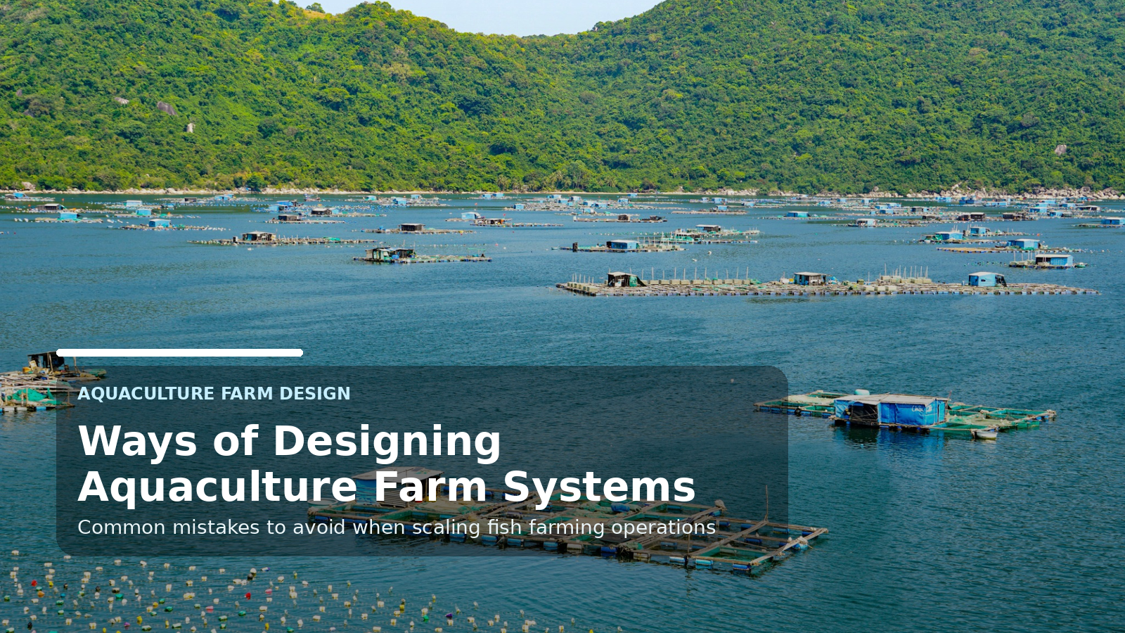 Ways of Designing Aquaculture Farm Systems and Mistakes to Avoid